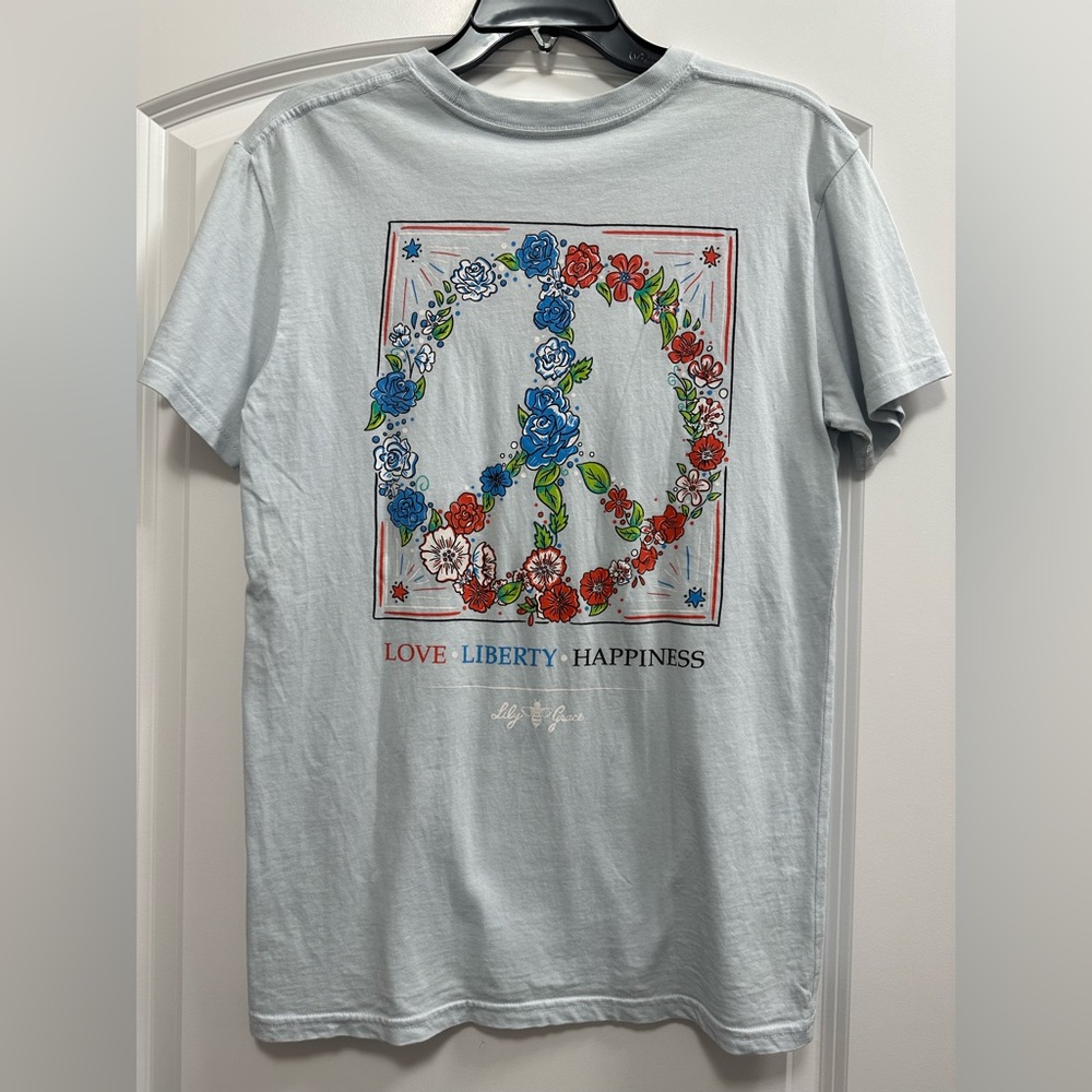 Lily Grace USA peace tee shirt